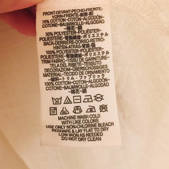 FREE PEOPLE Navy Striped High Lo Crop Casual Top XS Oversized French Kiss - Picture 6 of 6